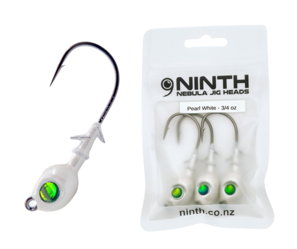 Nebula Jig Head - Pearl White <br> Qty 3