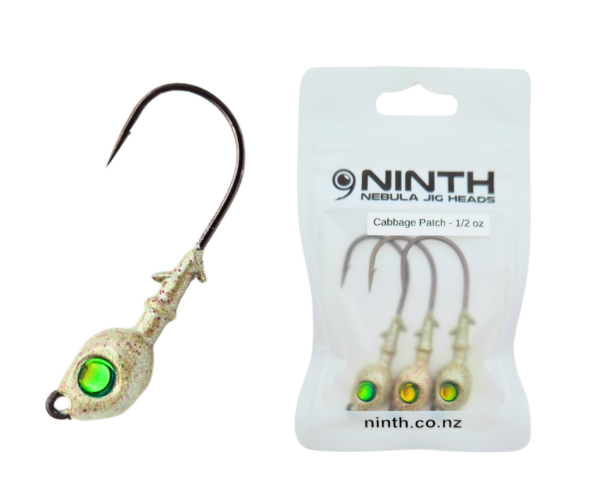 Nebula Jig Head - Cabbage Patch <br> Qty 3