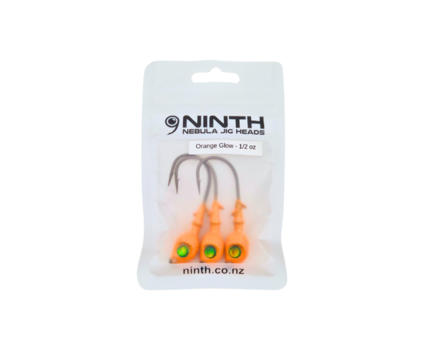 Nebula Jig Head - Orange Glow <br> Qty 3 - Image 2