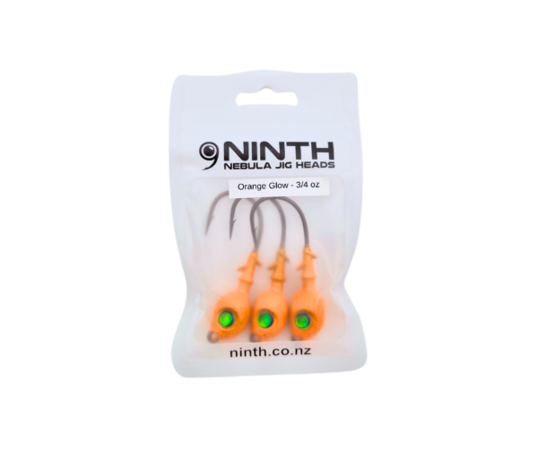 Nebula Jig Head - Orange Glow <br> Qty 3 - Image 4