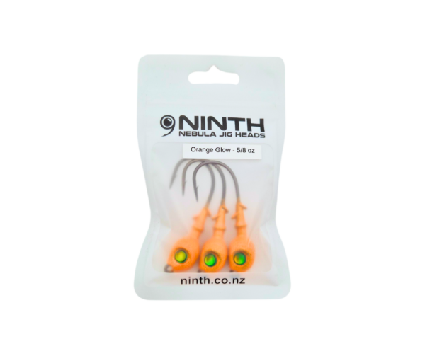 Nebula Jig Head - Orange Glow <br> Qty 3 - Image 3