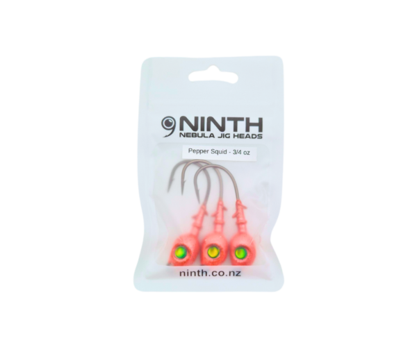 Nebula Jig Head - Pepper Squid <br> Qty 3 - Image 4