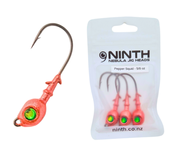 Nebula Jig Head - Pepper Squid <br> Qty 3