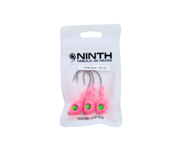 Nebula Jig Head - Pink Glow <br> Qty 3 - Image 4