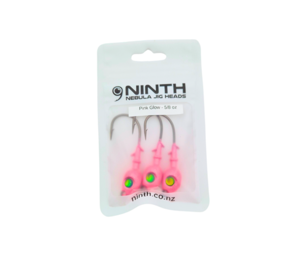 Nebula Jig Head - Pink Glow <br> Qty 3 - Image 3